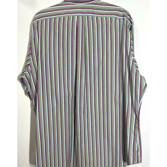 VTG Ralph Lauren Button Down Classic Fit Colorful Casual Preppy Men's Size 17/XL - Picture 6 of 9